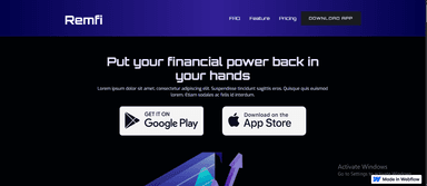 RemFi Landing Page (Webflow)